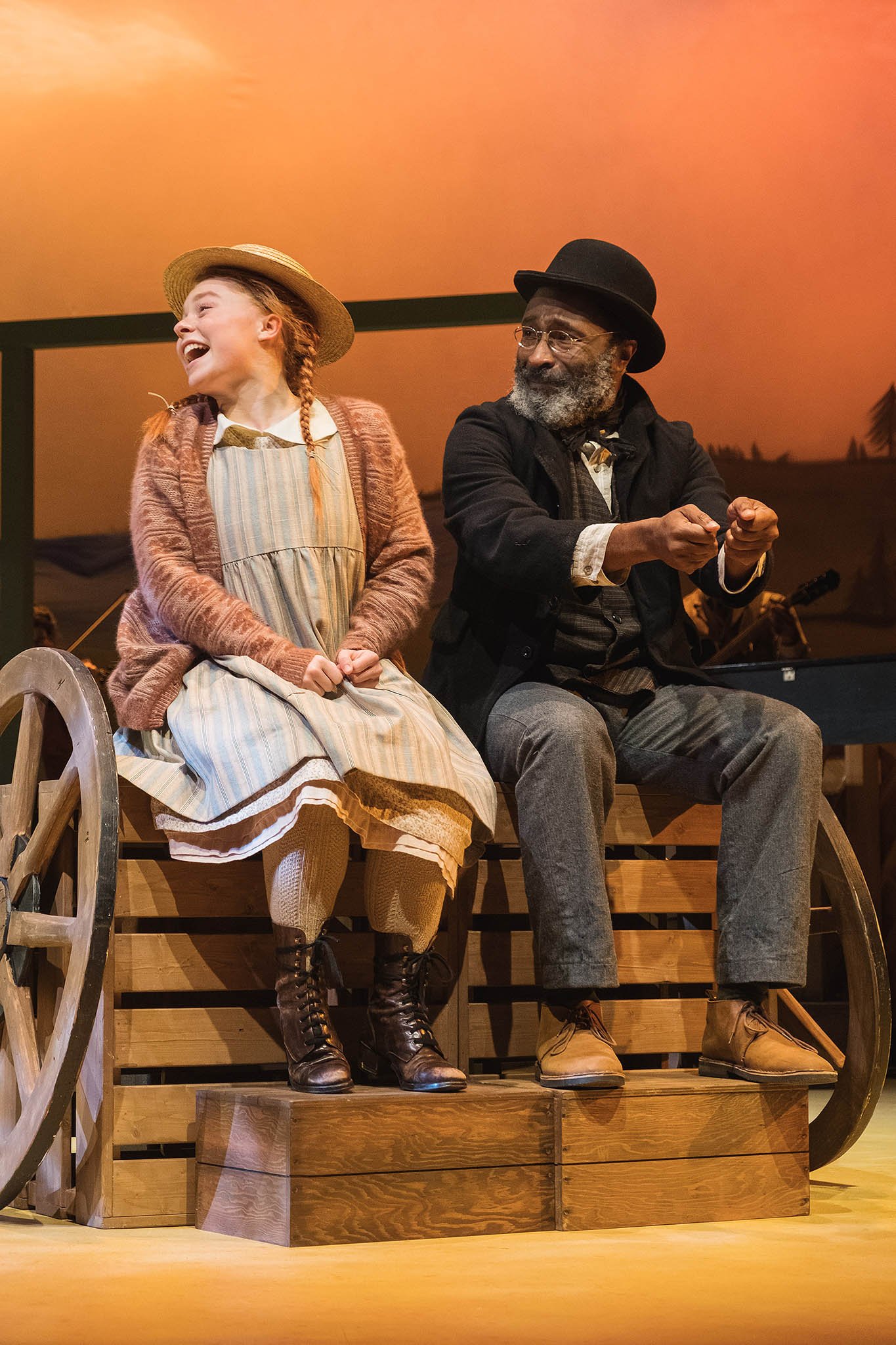  Krya Leroux as Anne Shirley and Anthony Santiago as Matthew Cuthbert 