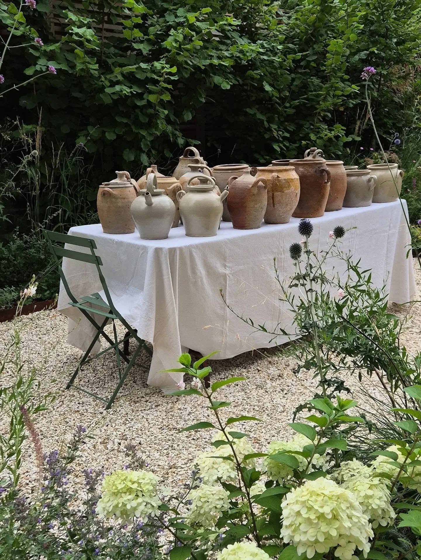 Yesterday was spent sorting stock for @asfairs antique and salvage show which is this Saturday at Cheshire showground. 

I couldn't resist gathering some of our bigger French pots for a quick photo as we packed the van. 
We'll be bringing our latest 