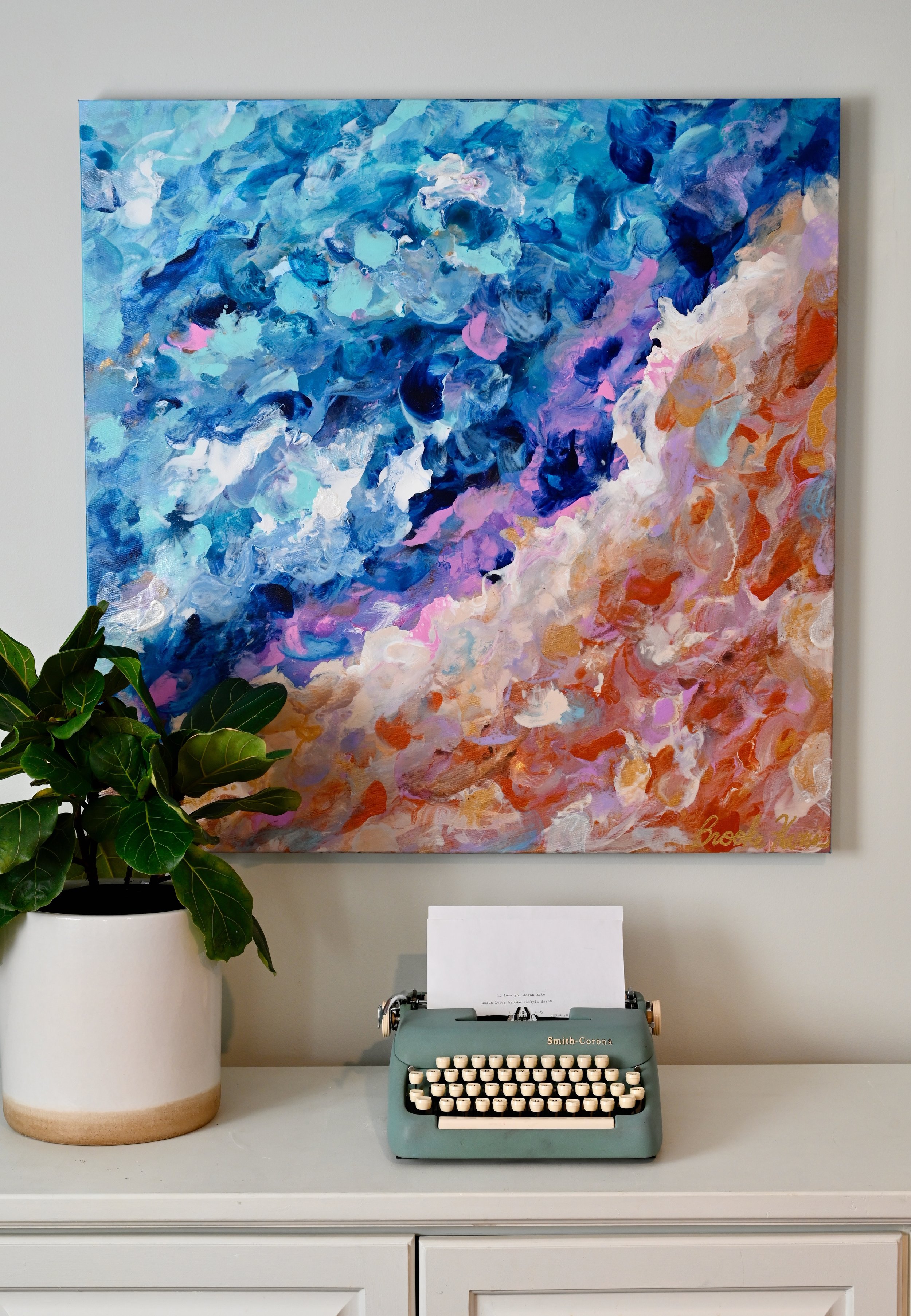 abstract acrylic painting of Fill the Universe Collection by Brooke Harris, of Lexington, KY