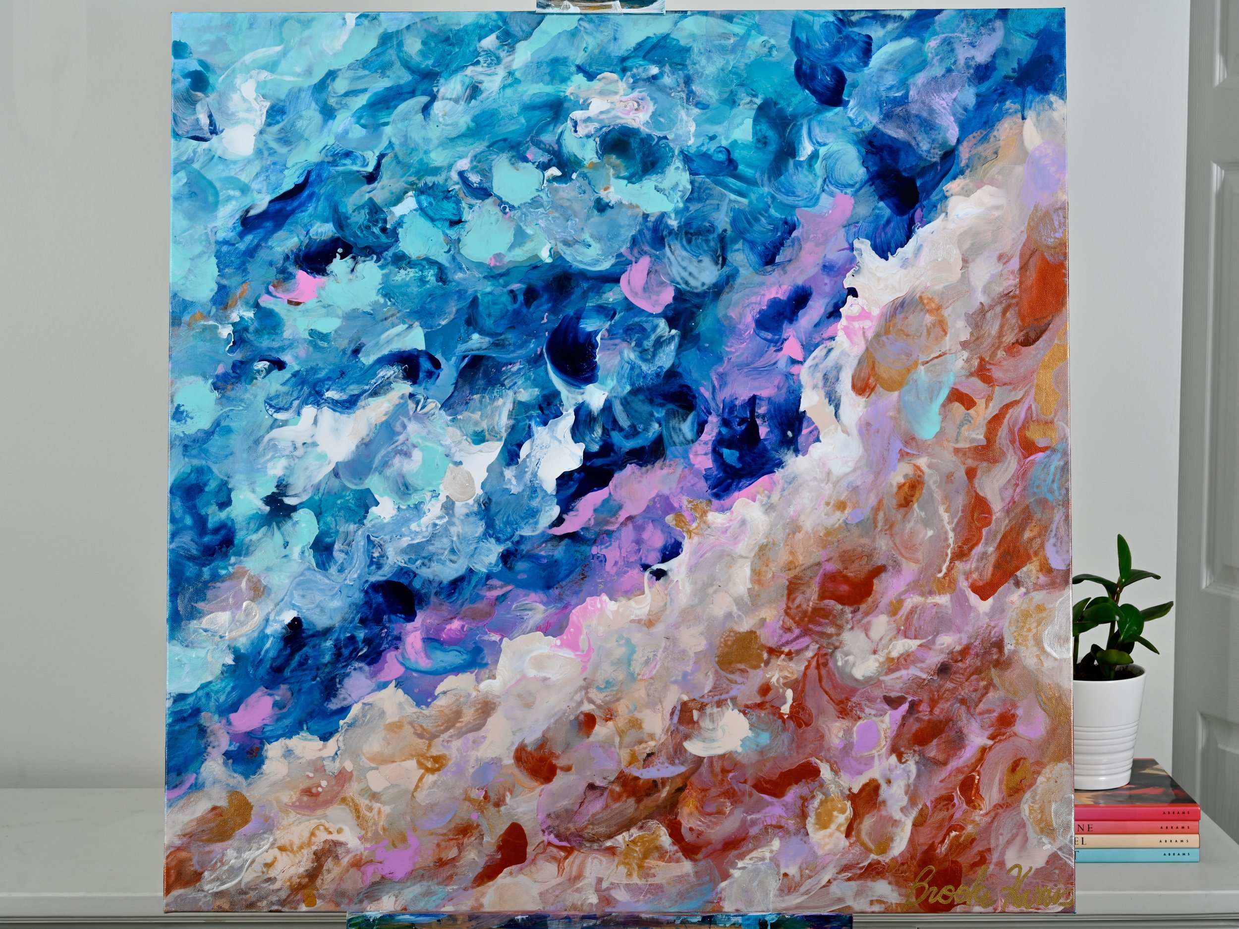 abstract acrylic painting of Fill the Universe Collection by Brooke Harris, of Lexington, KY