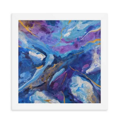 Abstract Arist Brooke Harris fine art print, Good Friday Sky, ships from Lexington, KY