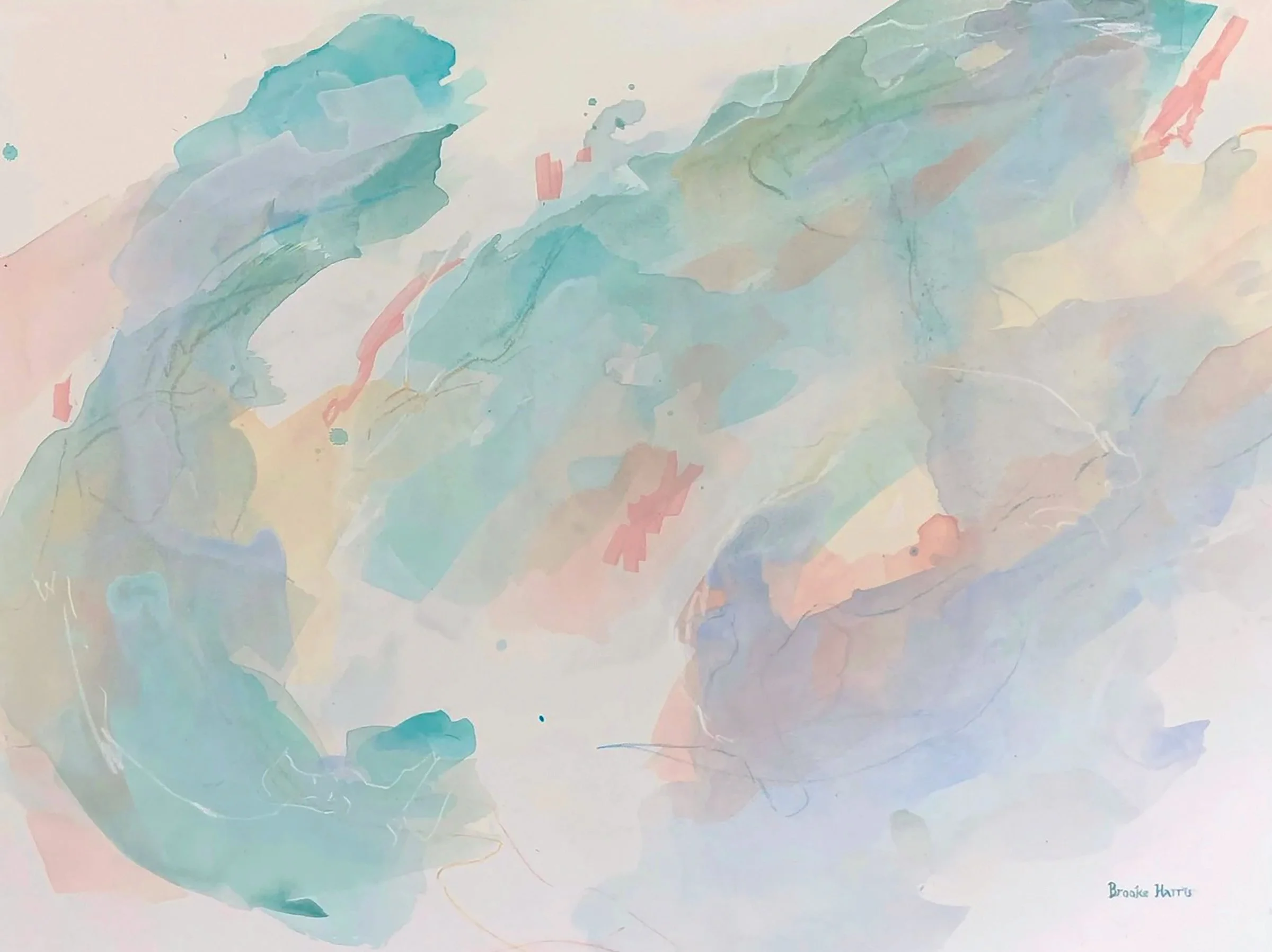 Drift | 36 x 48-inch | Acrylic abstract on gallery-wrapped canvas