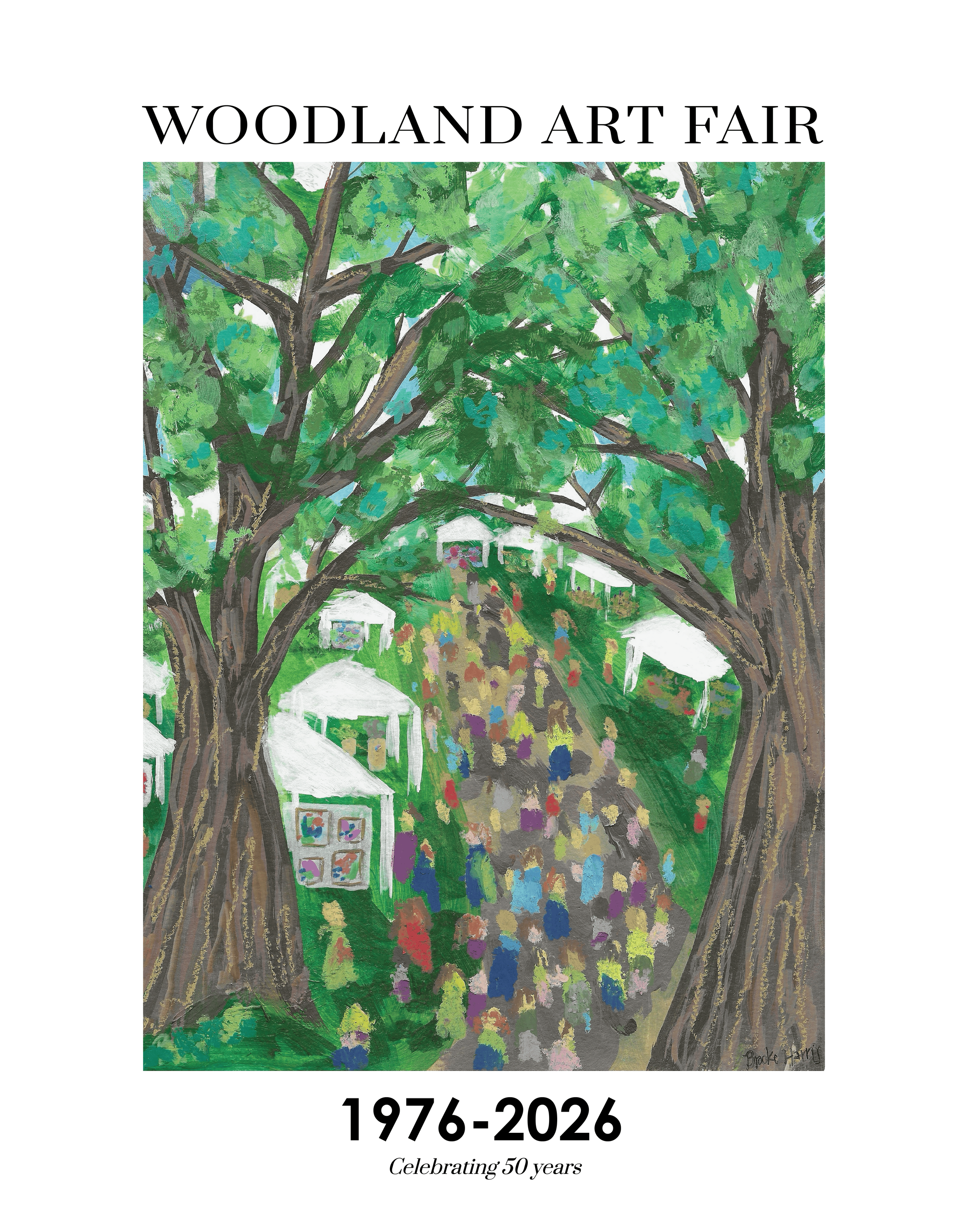 Woodland Art Fair Signature Fine Art Print - 14 x 11 inches