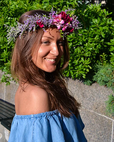Lavka Flowers founder Katya Melnikava.