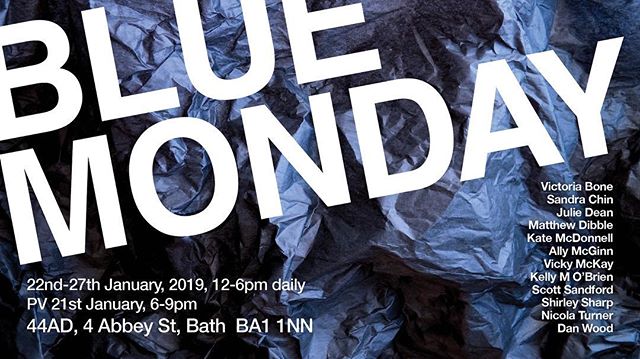 Very excited to be part of this exhibition at @studio44ad from January 22nd - 27th, with a Private View (please come :-) on January 21st, 6-9pm.  Please come by and have a look at the work of these great artists @victoria_bone @san.chin @jsdean_art @