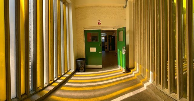 This light installation (or perhaps intervention, I&rsquo;m not quite sure) provides the counterpoint to the stark, colourless environment of the prison that I was hoping to achieve.  IN.BRS.2019.37 works both from the outside looking up/in and also 