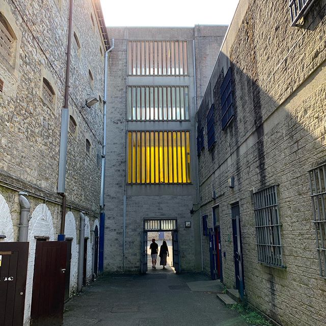 This light installation (or perhaps intervention, I&rsquo;m not quite sure) provides the counterpoint to the stark, colourless environment of the prison that I was hoping to achieve.  IN.BRS.2019.37 works both from the outside looking up/in and also 