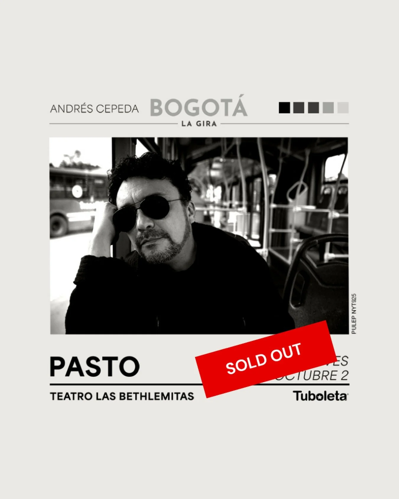 &iexcl;Pasto le abre las puertas a #Bogot&aacute;LaGira!!
Gracias por este sold out, nos vemos ma&ntilde;ana para cantar.
