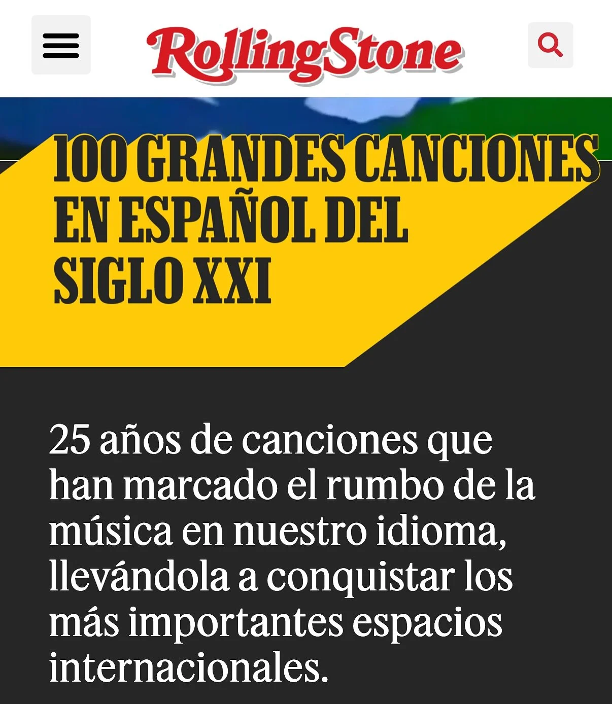 Nos emociona hacer parte de la lista de las 100 grandes canciones en espa&ntilde;ol del siglo XXI @rollingstone con &ldquo;TengoGanas&rdquo; este bolerazo compuesto por @alfredo.nodarse.