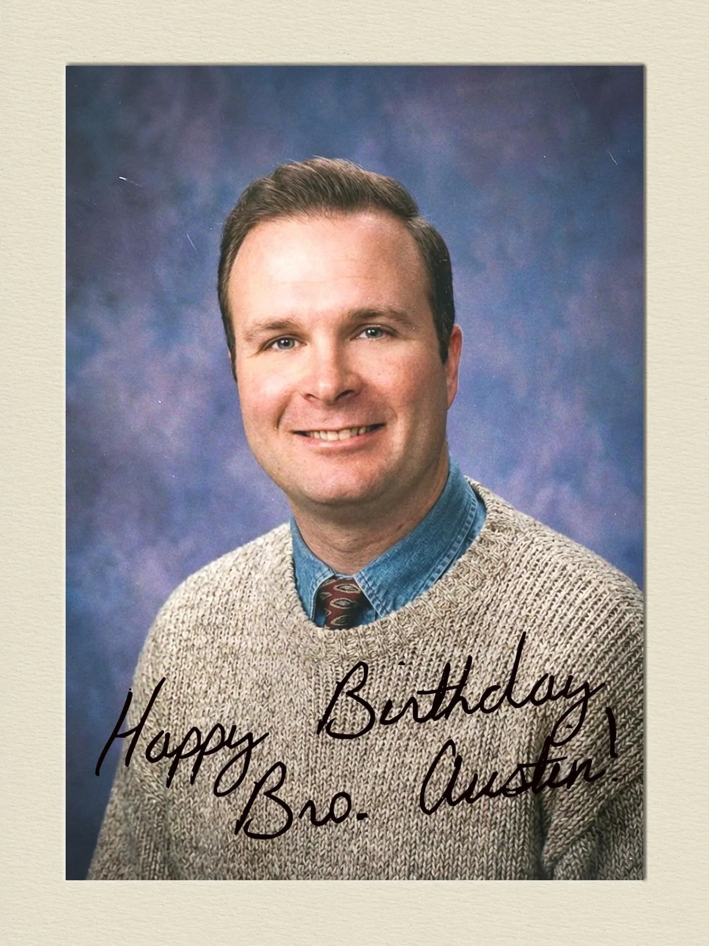 HAPPY BIRTHDAY TO OUR YOUTH PRESIDENT! 🎉 

(we bet you didn&rsquo;t know Bro. Austin was a principal in the 70s before becoming a husband, father, pastor, and YP&hellip;.😉)

We love you Bro. Austin!! Thank you for all you do for Arkansas Youth! 🙌?