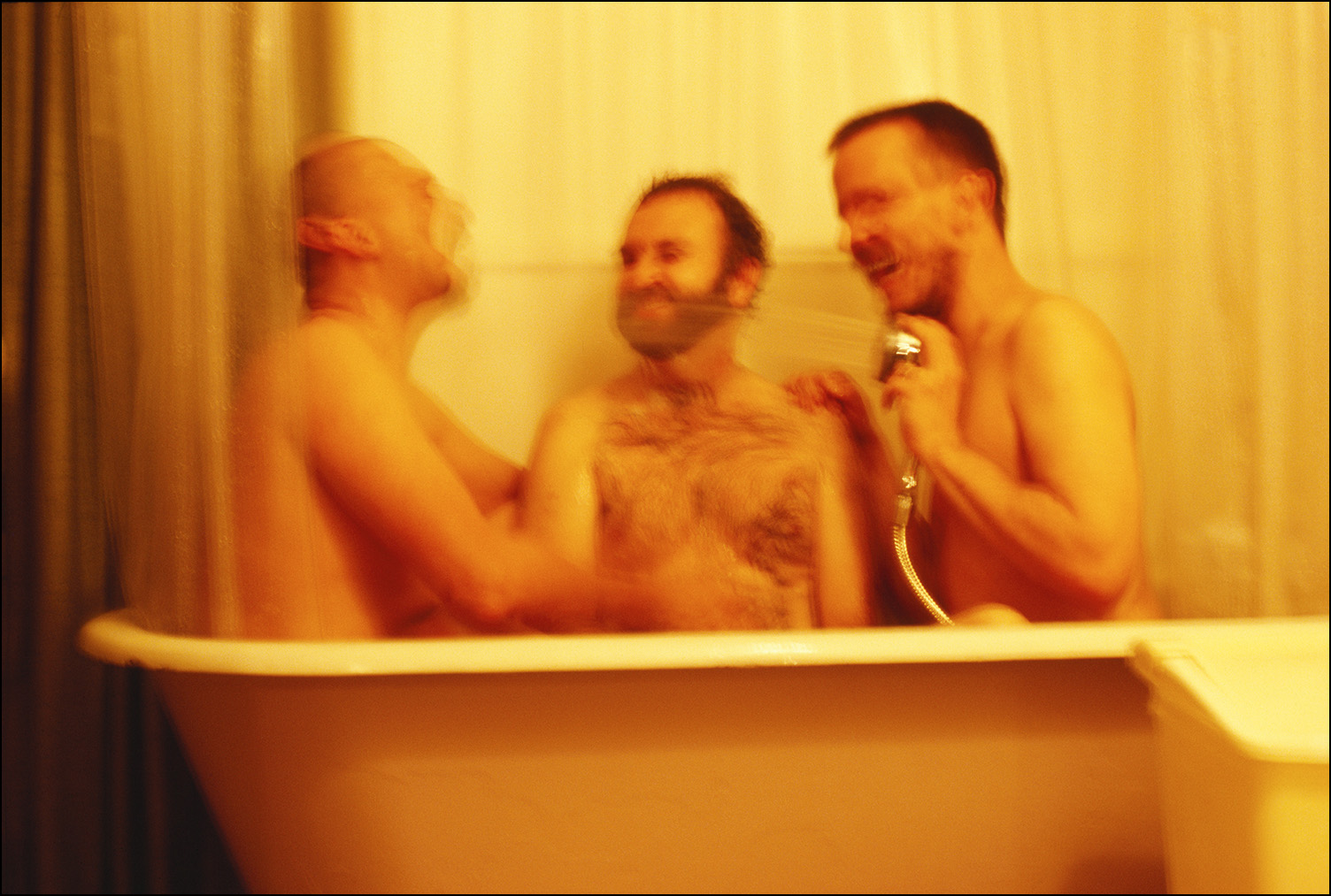   Three Men in the Sigma Clubhouse Tub, 2000  