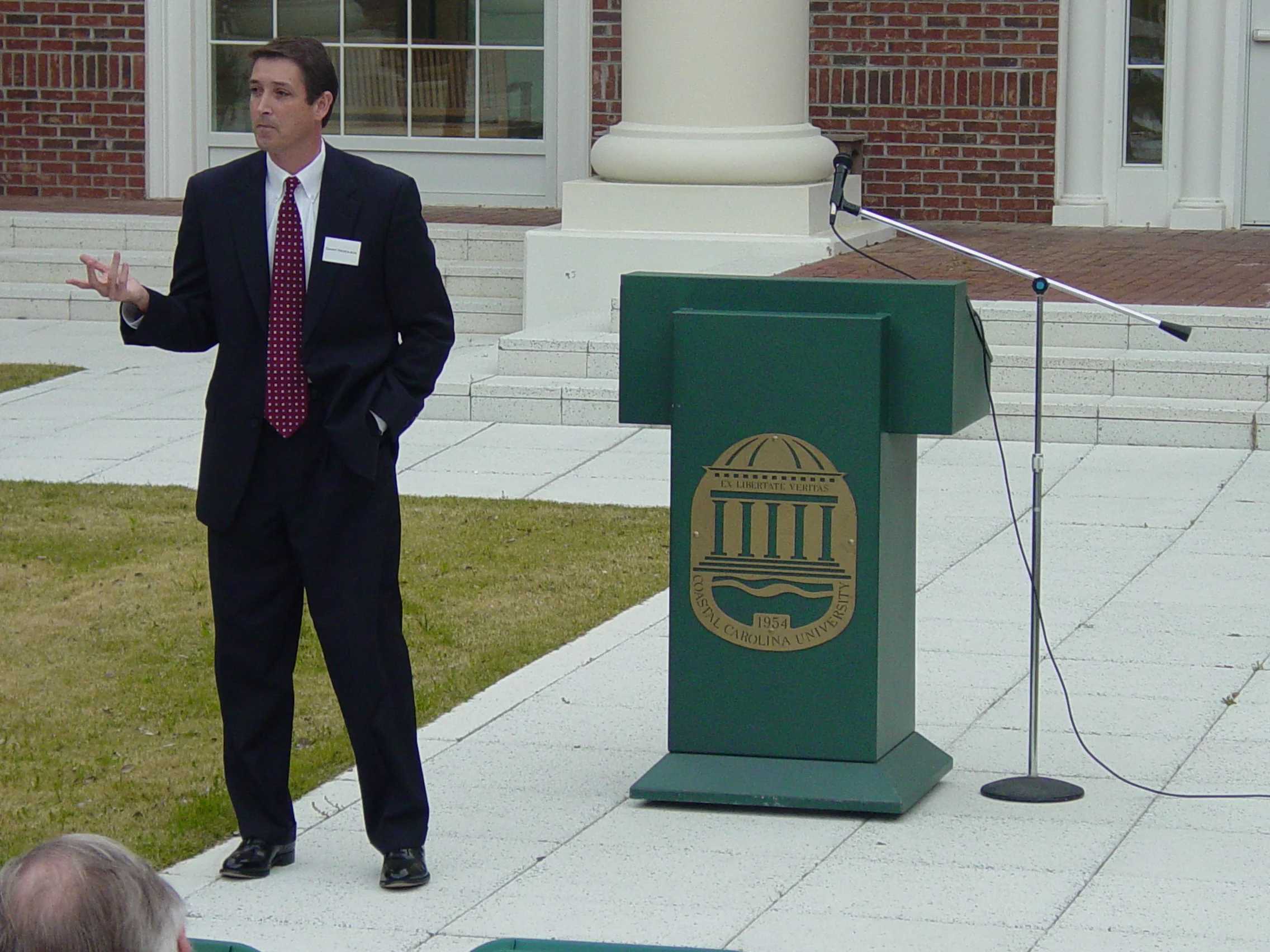 Danny at Arts and Humantities Speech April 2006.jpg