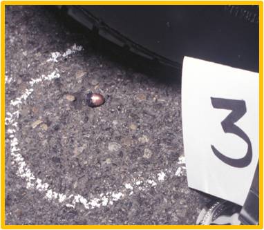 Item #3: The expended .25 caliber bullet