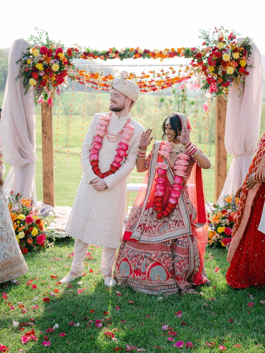 Another one of our fabulous couples was featured in a magazine! Anushka and Jack had two beautiful wedding ceremonies over one weekend! We are so grateful they chose us to flower their special events - the traditional Indian ceremony and the American