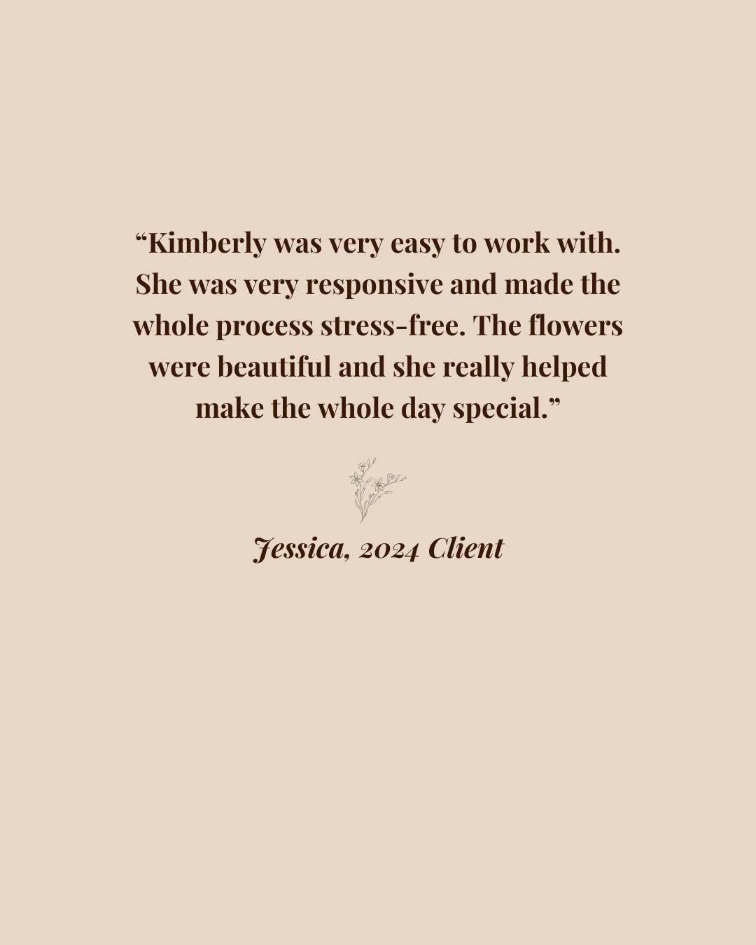 We are thrilled the whole process was 'stress-free'! Thank you, Jessica, for your kindness. We loved being a part of your special day!

#roanokeflorist #virginiaweddingflorist #joblove #stressfree #stressfreeflorals #happycouple #2026couples