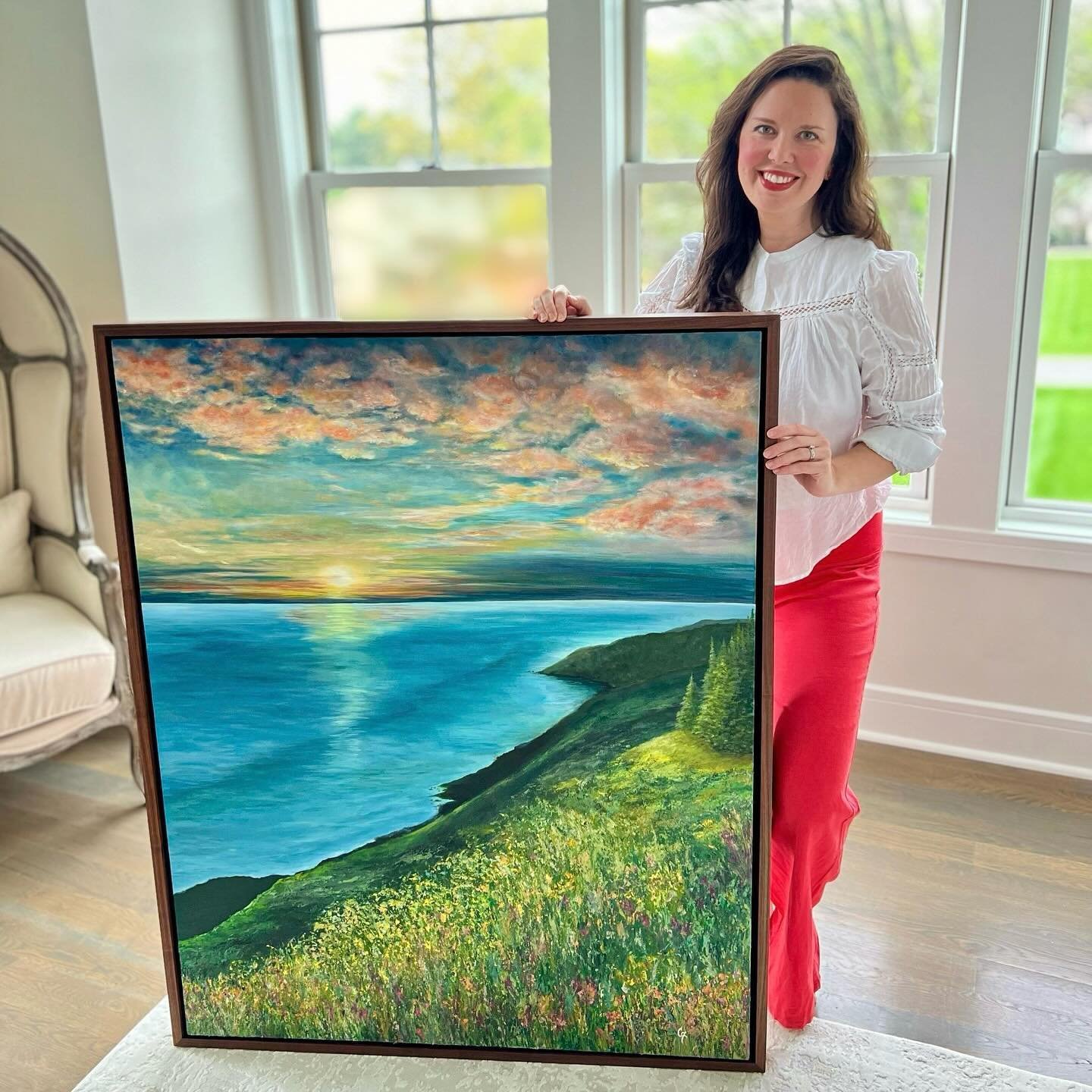 🌊 Big Sur🌲
Helping create pieces that evoke wonderful memories has to be one of the coolest perks of being an artist. Thank you @jamiebizzell &amp; @j.r.bizzell for commissioning this piece.  I was honored to paint this serene scene from photos tak