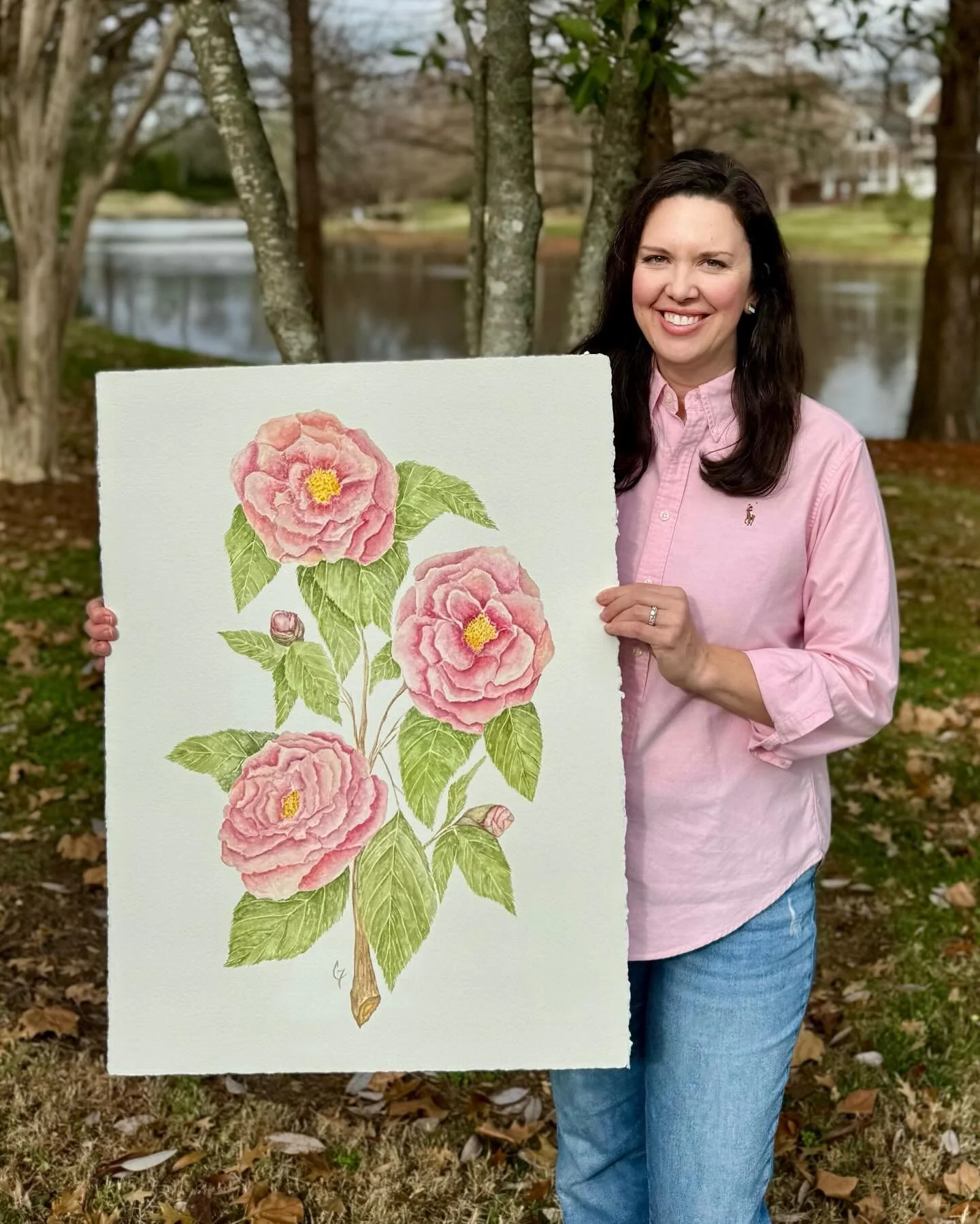 Happy Sunday🫶🏼
Sending love your way with this previous custom floral for a client&rsquo;s home.

22x30 inch watercolor on Arches cold press paper. #sold