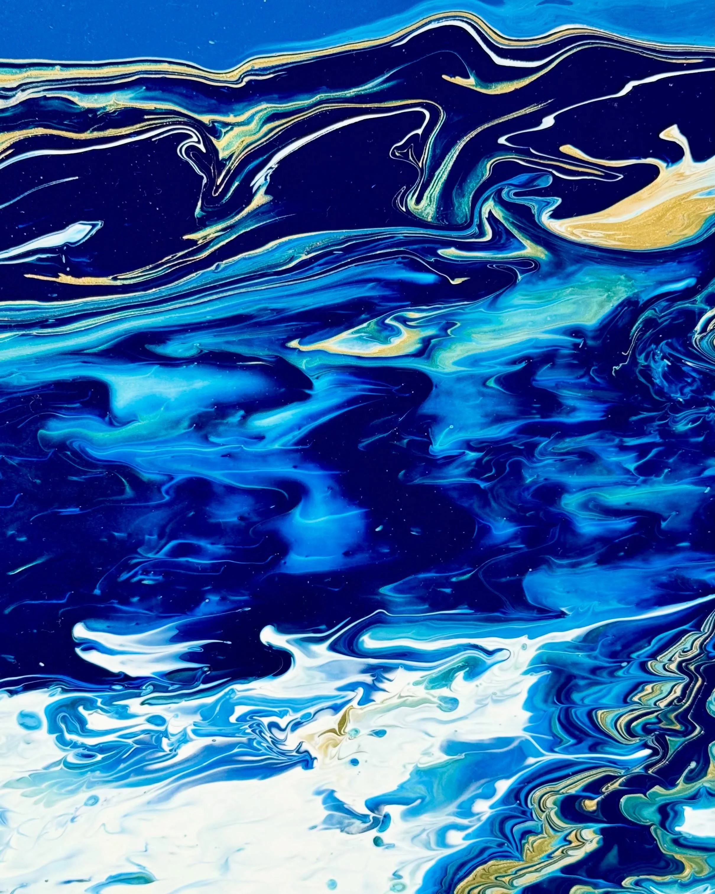 Up for auction today 🩵
~ #2 in The Oceanic Series ~

Happy Saturday! This piece is up for grabs through our friends at @sthenryschool at their auction today. All proceeds go to befitting their school&rsquo;s enrichment programs. 

Original 30x40 inc