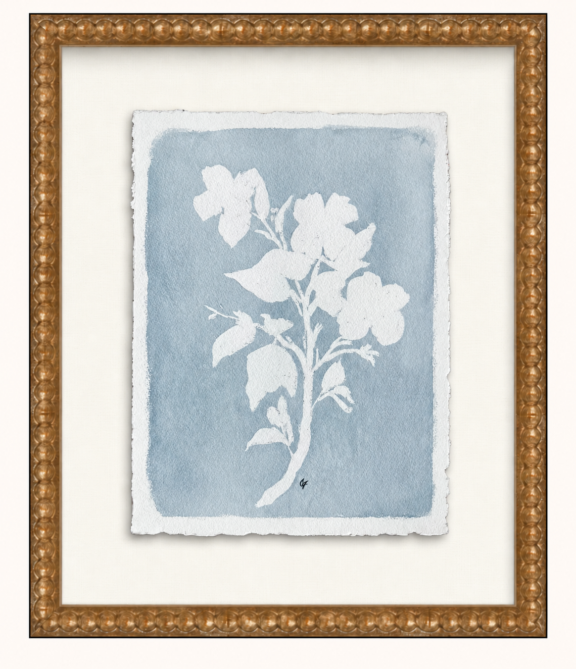 Framed Blue-Gray Hydrangea Print.png