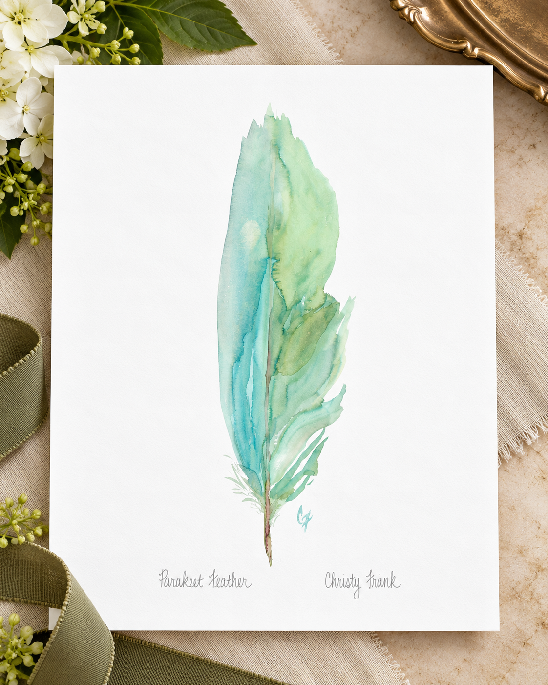 Watercolor Parakeet Feather Print.png