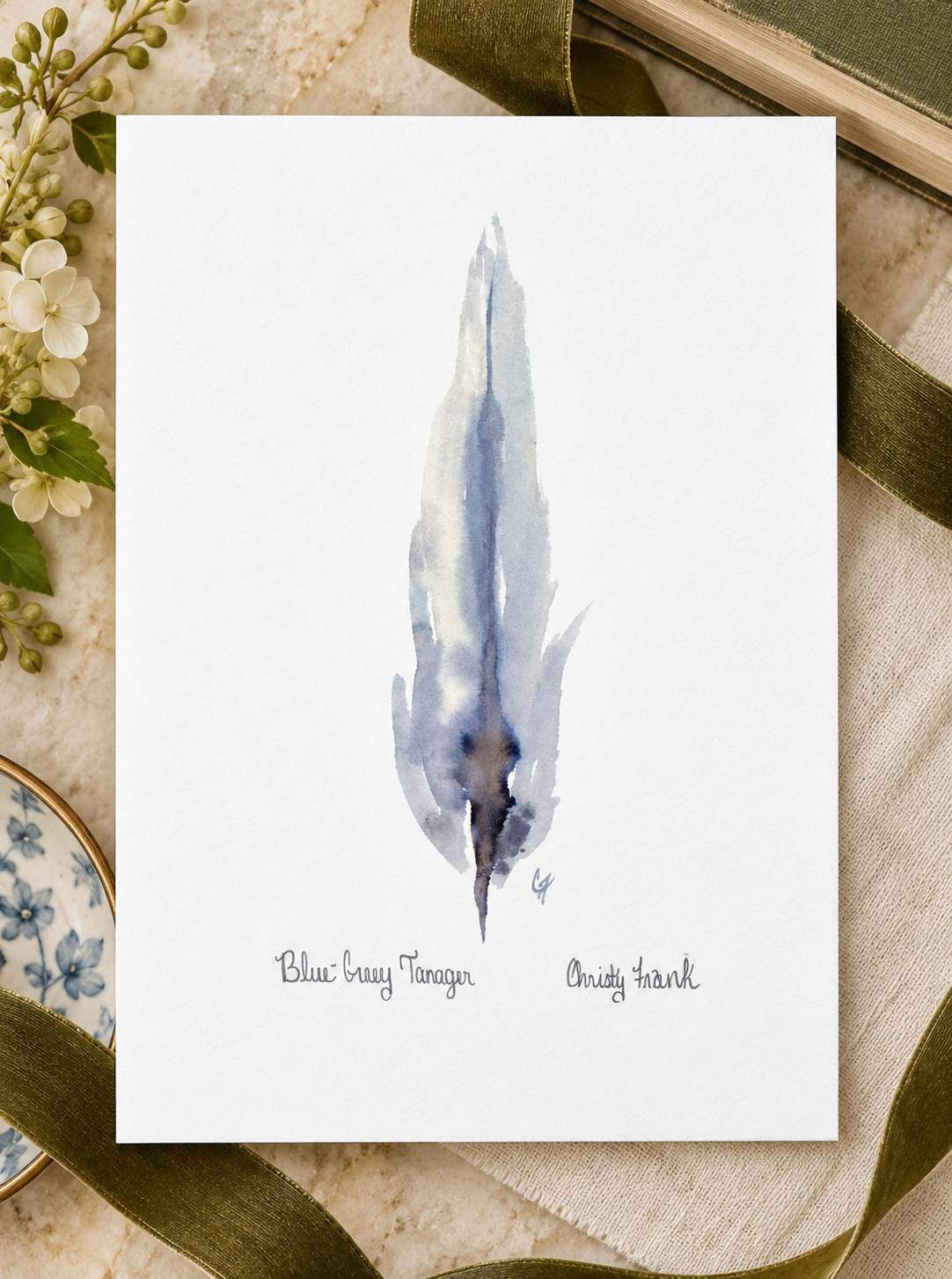 Blue-Grey Feather Art Print.png