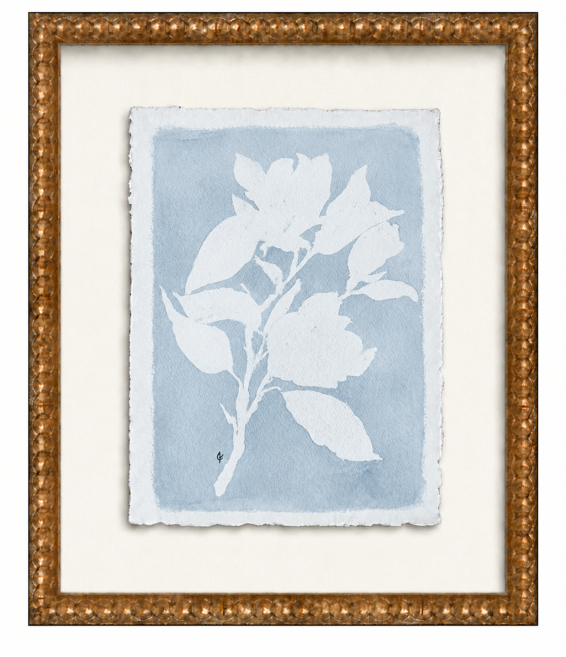 Framed botanical watercolor on handmade paper.png
