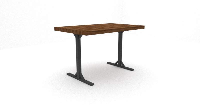 TA Shop Drawing - Cafe Table Bases - Angle - Rectangle w-Top - Render PERSPECTIVE.png