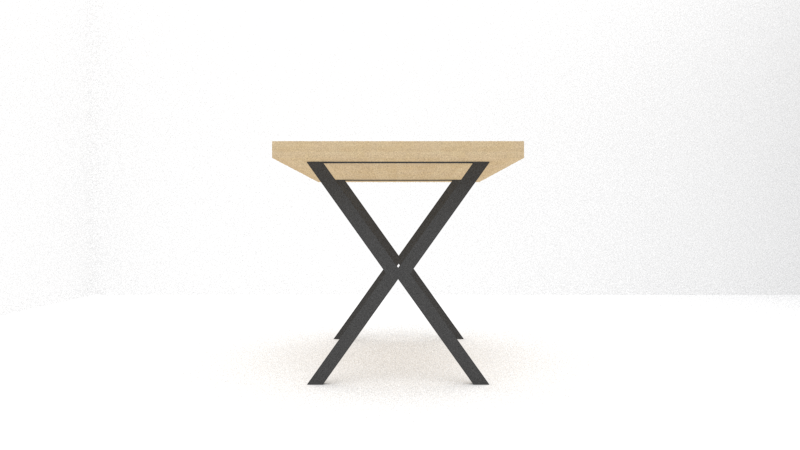 TA Shop Drawing - Cafe Table Bases - X Base - Rectangle w-top - Render END.png