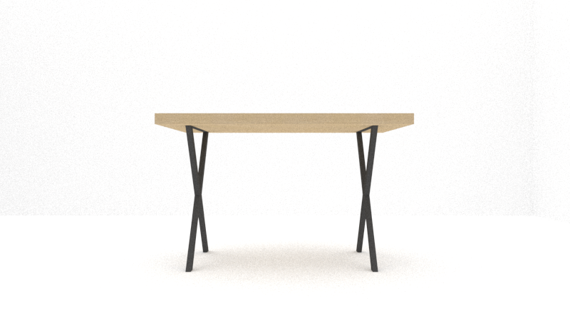 TA Shop Drawing - Cafe Table Bases - X Base - Rectangle w-top - Render FRONT.png