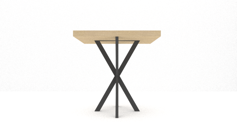 TA Shop Drawing - Cafe Table Bases - X Base - Render FRONT.png