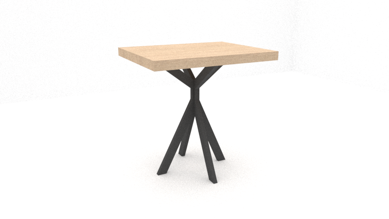 TA Shop Drawing - Cafe Table Bases - Y Base w-top - Render PERSPECTIVE.png