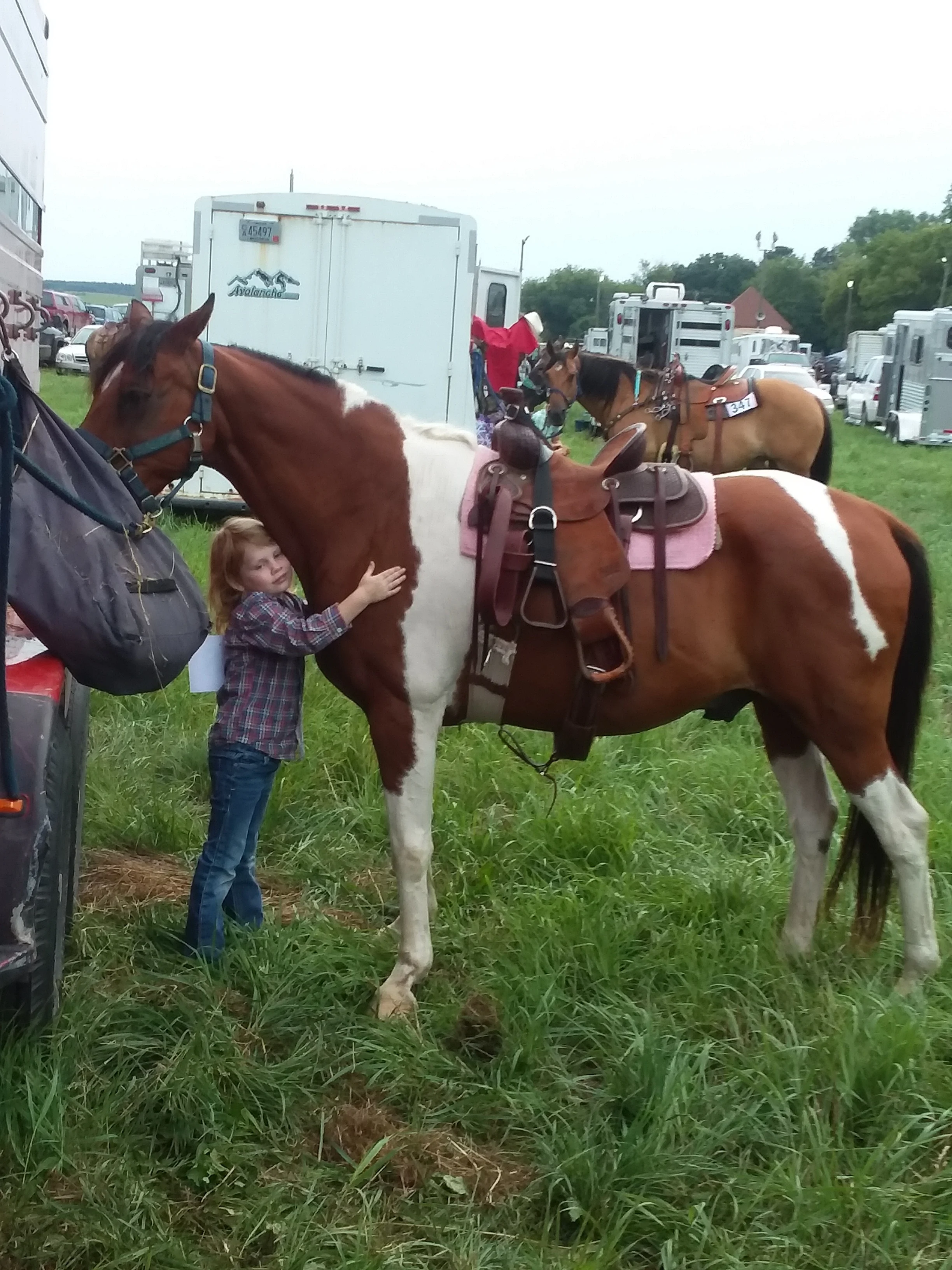 This is my daughter and her pony, Jack. He's not a Shetland Pony. But we love him anyway.