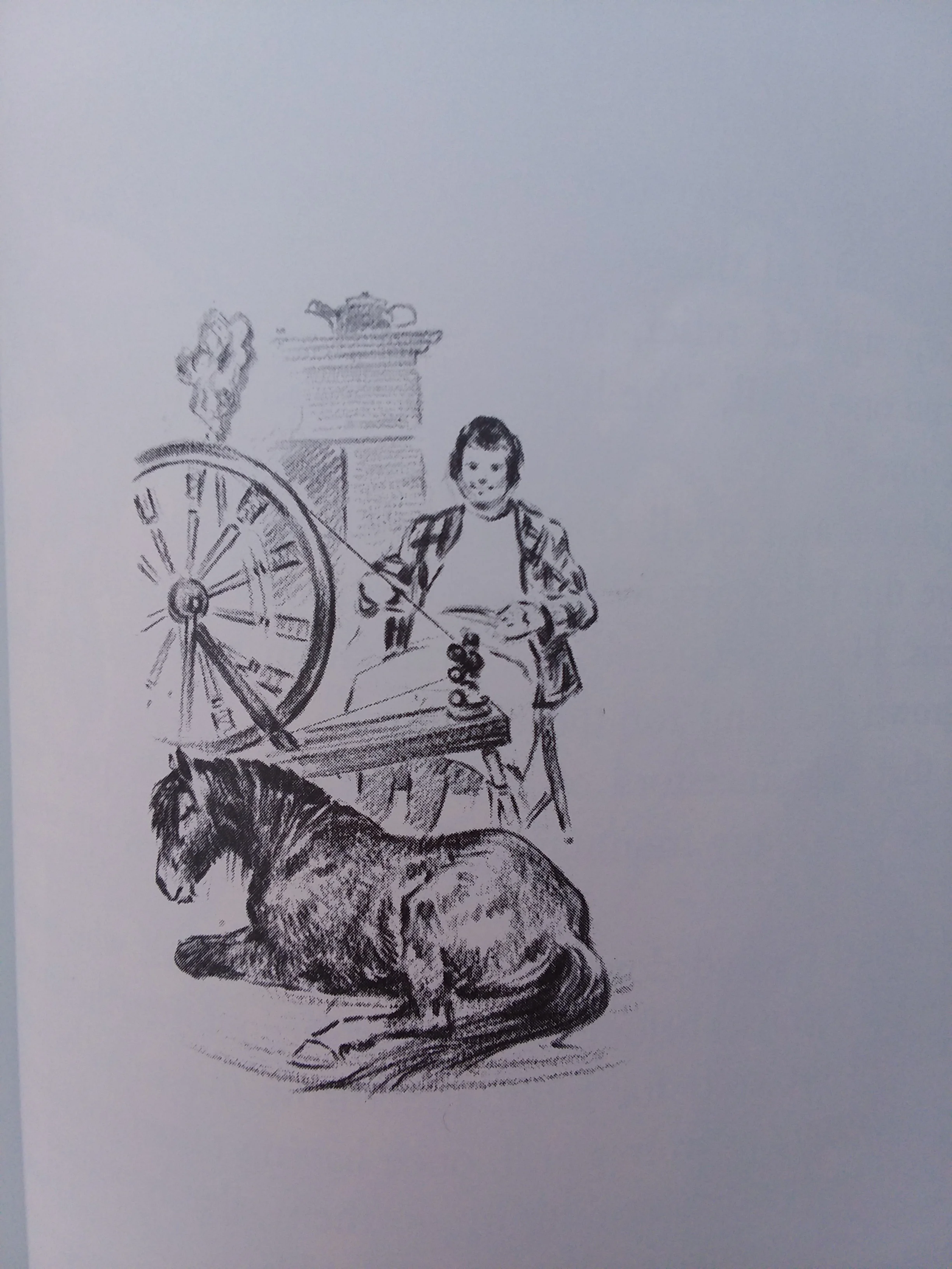An illustration from the Margaret Henry book, The Album of Horses. If you can find me a more perfect picture for these mittens, I will eat my hat. (Not really. That would be a waste of wool.)