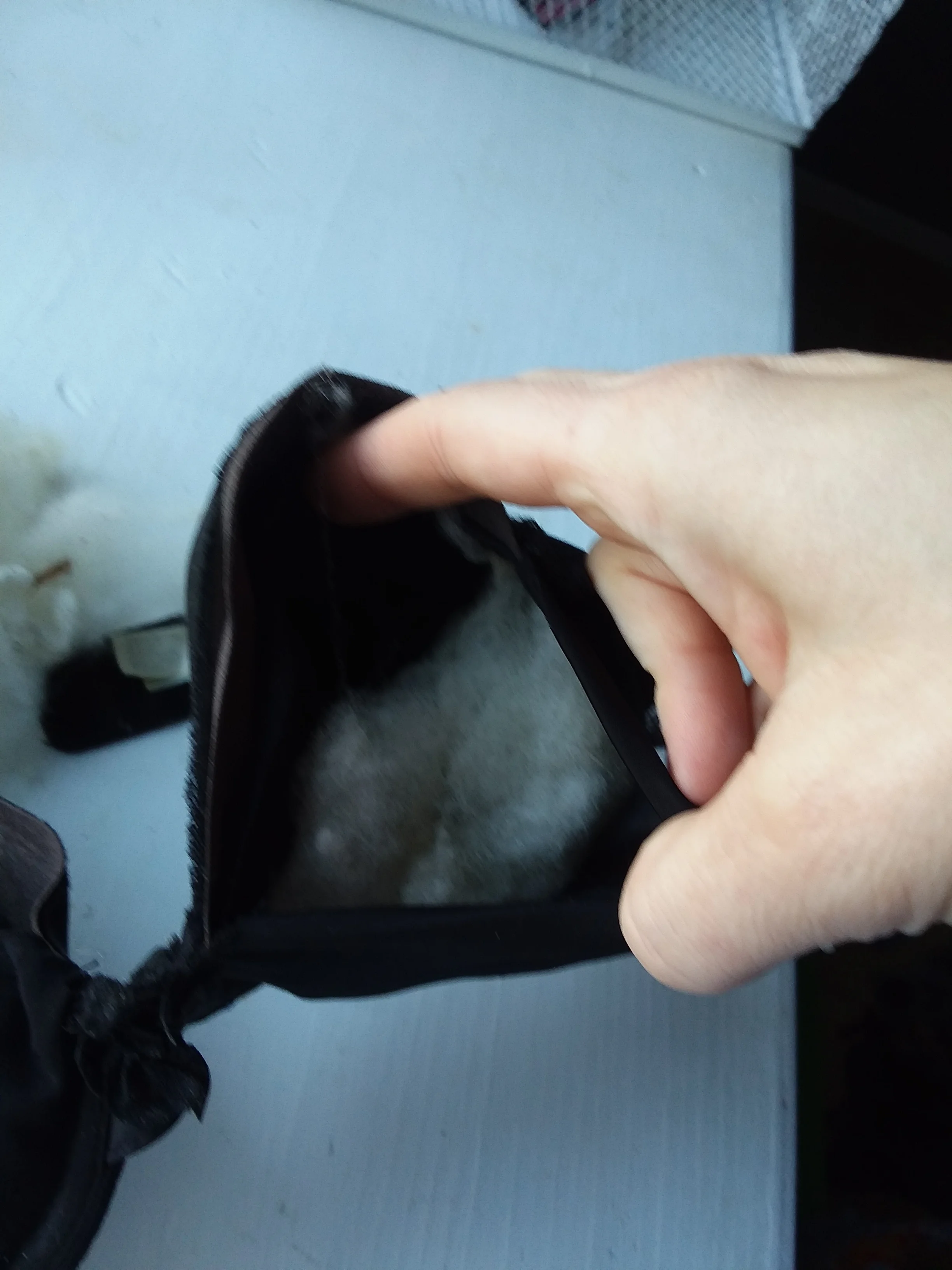 You can see how I padded the bra with wool.