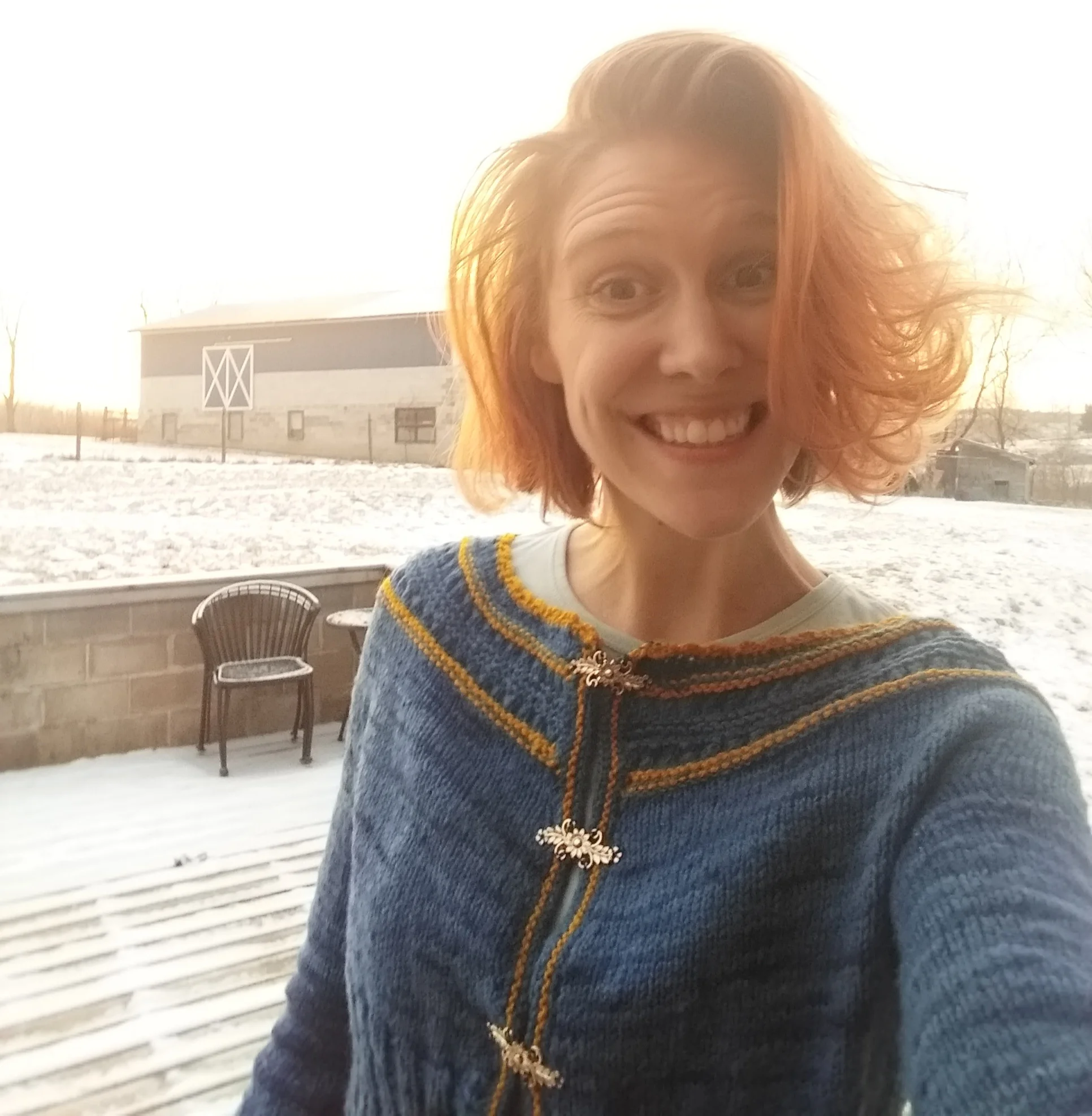 I think of myself as relatively honest about how small my boobs are, I don’t know why I increased the stitches so much for such a baggy bust on this sweater.
