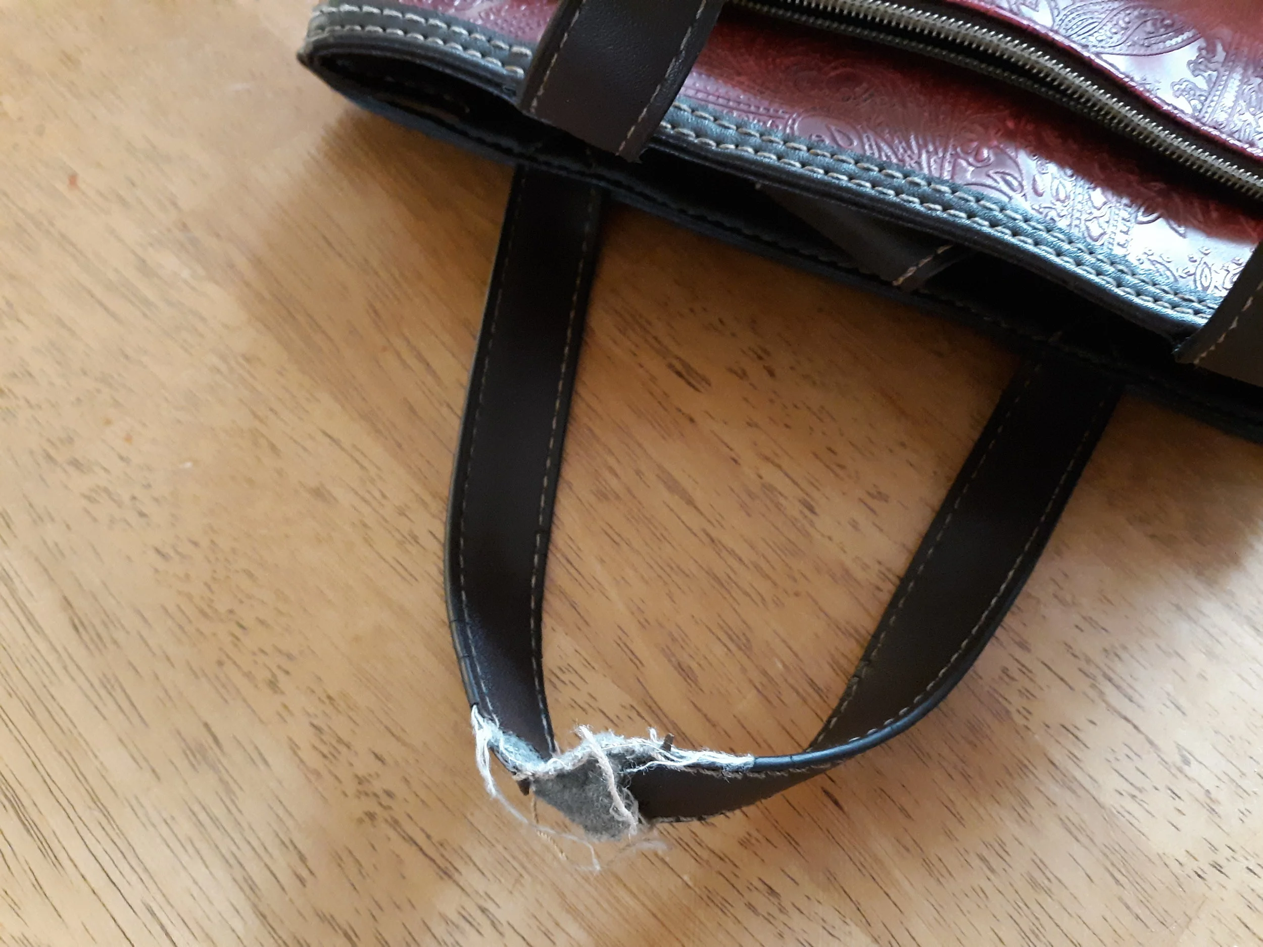 synthetic leather wears down in such an ugly way.