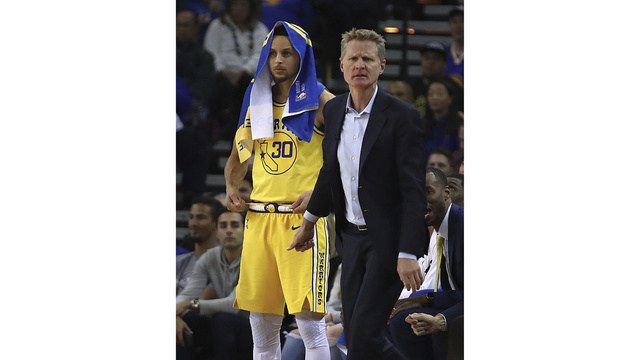 The Warriors drop another game to a playoff team, lose to Harden and the Rockets in OT 134-135