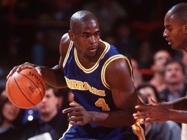 Vtg 90s Champion Golden State Warriors 4 Chris Webber NBA