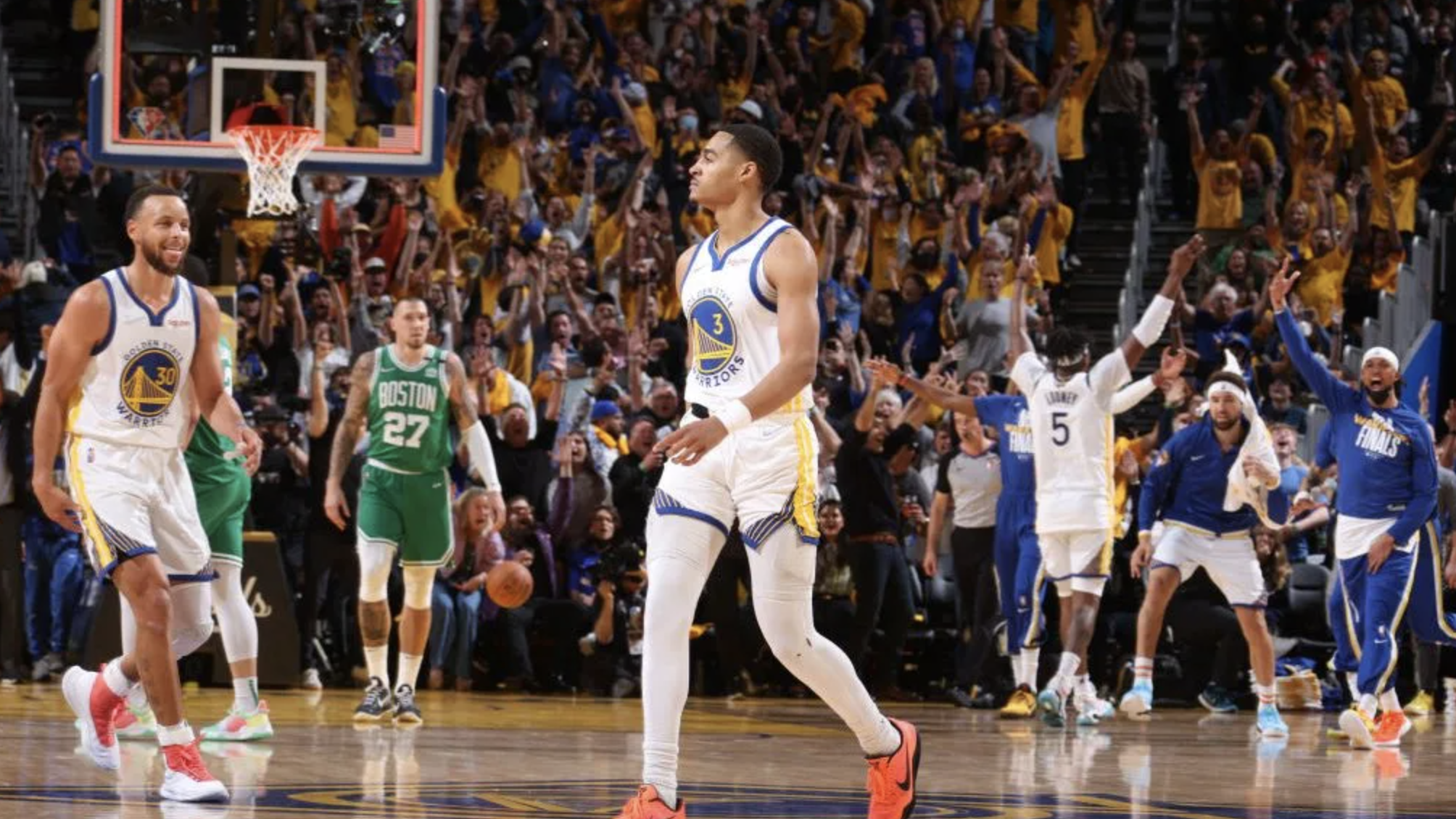 Jordan Poole Becomes Youngest Player with 5+ Threes in a Finals Game
