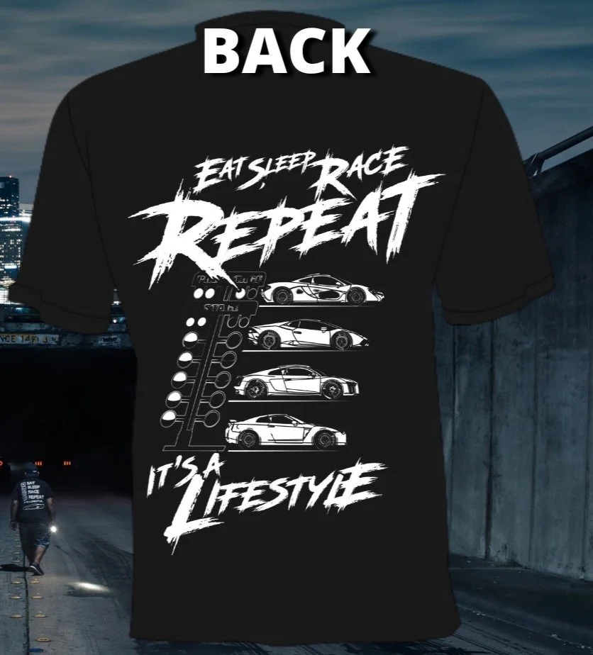 Eat Sleep Race Repeat Shirt