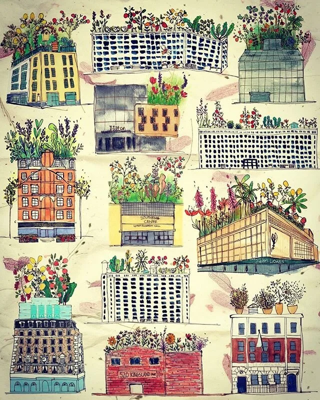 world rooftop garden day. Just a couple of rooftop gardens from London and NY