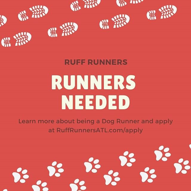 Get paid to exercise. ✅
Hang out with dogs. ✅
Work when you want. ✅
www.RuffRunnersATL.com/apply