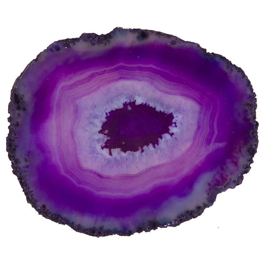 Purple Agate Candle Holder by Stone Candle Bar