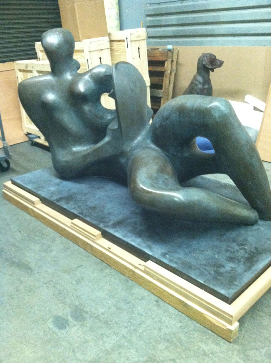 HENRI MOORE - RECLINING NUDE (BEFORE)