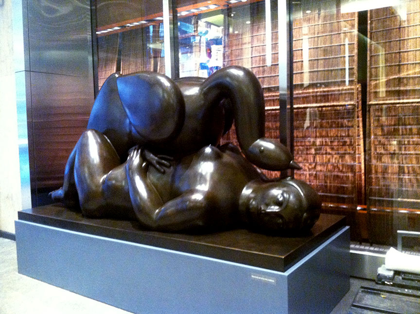 BOTERO - LEDA AND SWAN (AFTER)