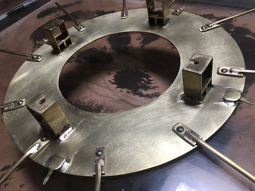FABRICATION - WALL MOUNT FOR LINE VAUTRIN MIRROR