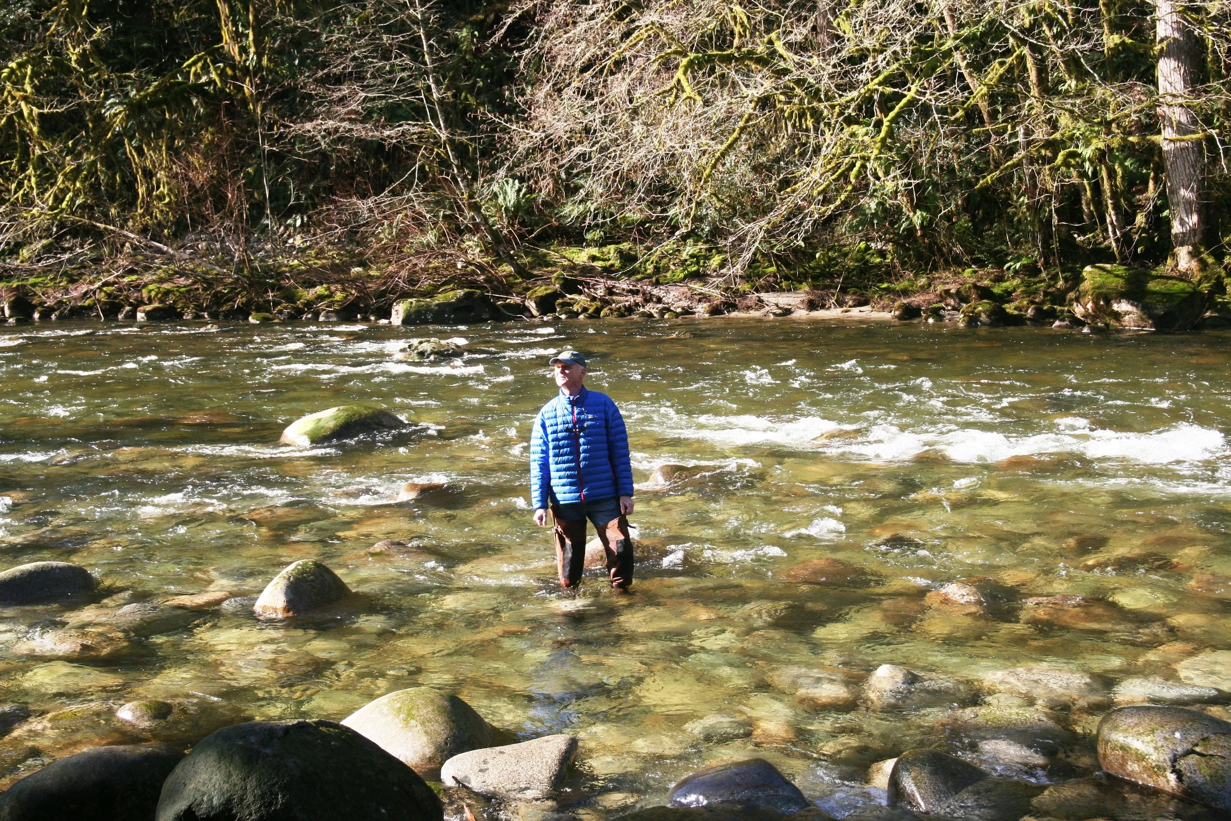 Mark - crossing Seymour River.JPG