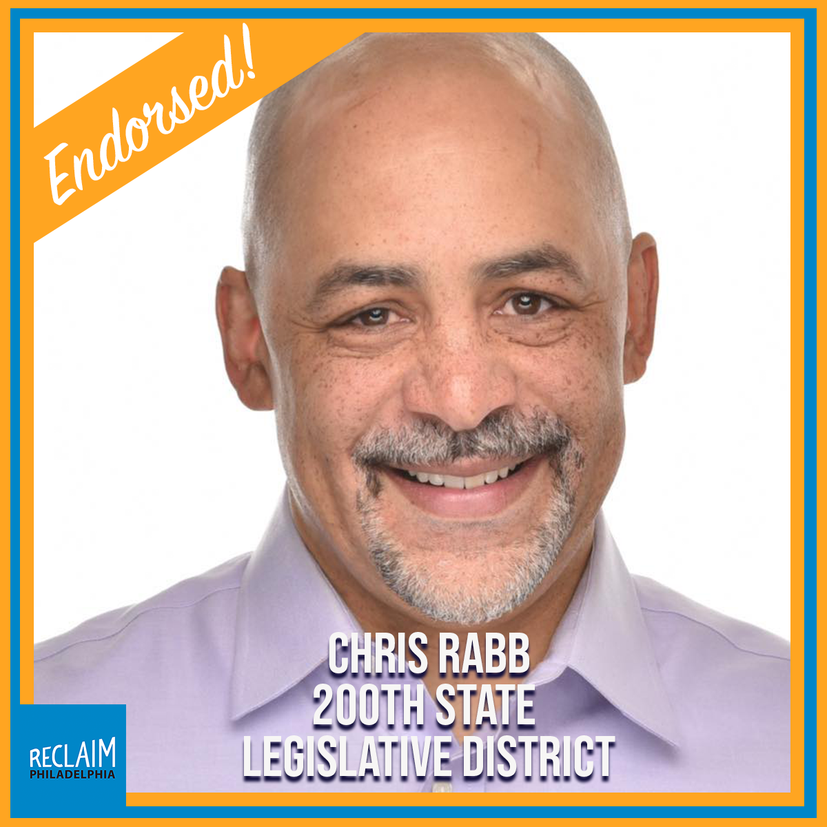 Reclaim Philadelphia membership has voted to endorse Chris Rabb for State Representative in the 200th with 99% of membership’s vote. Since 2017, he has been a leading voice for the progressive movement in Philadelphia- fighting for our values in Harrisburg and standing up to the corporate interests that rule our state.
