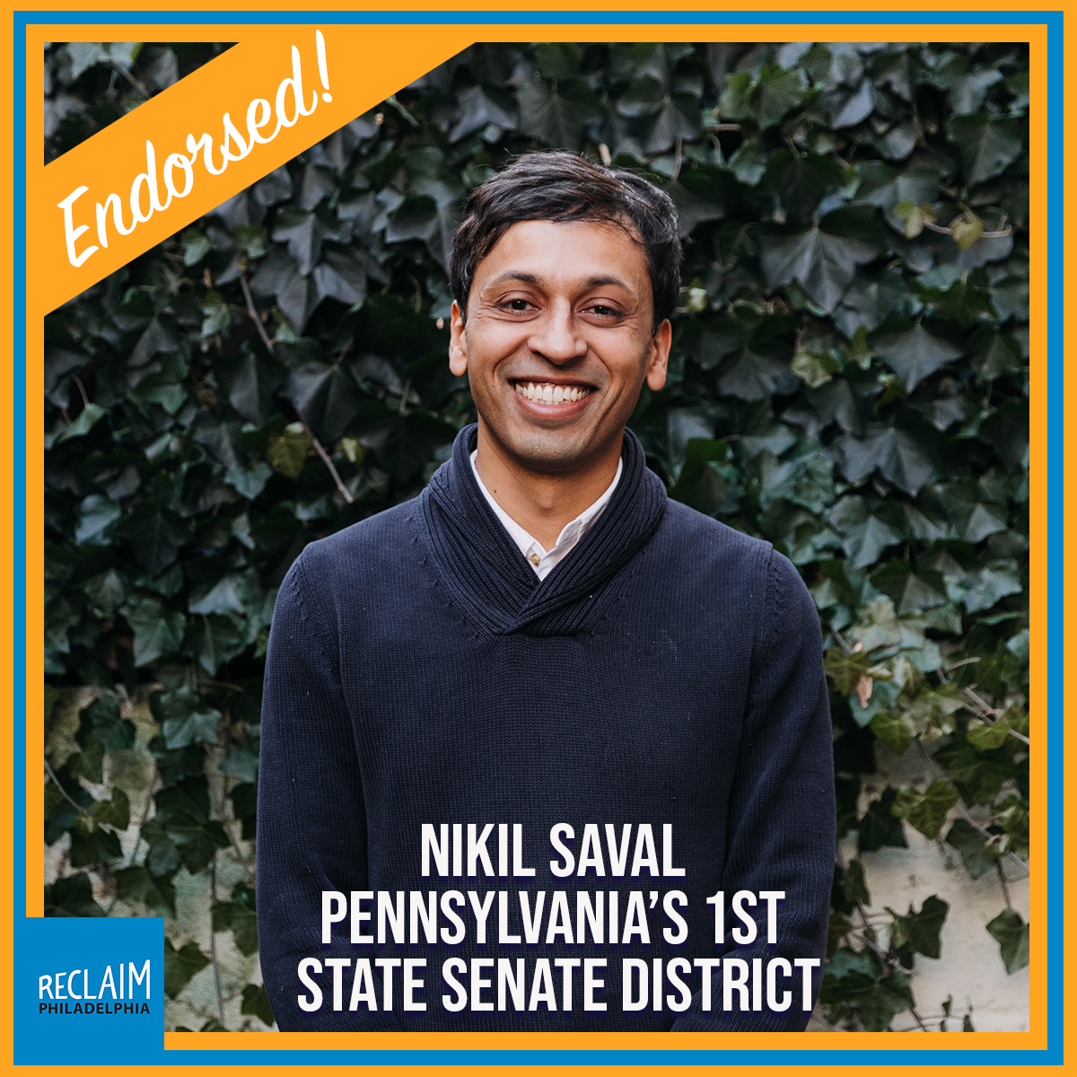 Reclaim Philadelphia is proud to endorse Nikil Saval for the 1st Senate District, with 99% of membership’s vote. His vision and experience fighting for that vision as well as his record of using political power to boldly lead and shift what is politically possible define him as a movement candidate. As a founding member of Reclaim Philadelphia, Nikil was instrumental in shaping the vision and values of our organization. In his work as a writer he has argued for Democratic Socialism, in his work as a labor and community organizer he has acted on his political values, taking action against injustice and empowering workers and volunteers to demand more from our government, institutions and workplaces. As a ward leader in the 2nd ward he used his political power to push against the status quo - calling out patronage politics and supporting progressive candidates. Nikil’s political vision is grounded in the expansion of human rights to include healthcare, housing, education and family care.