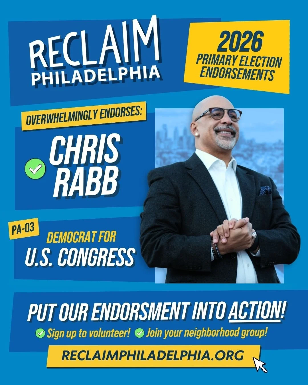 Help us elect Chris Rabb
